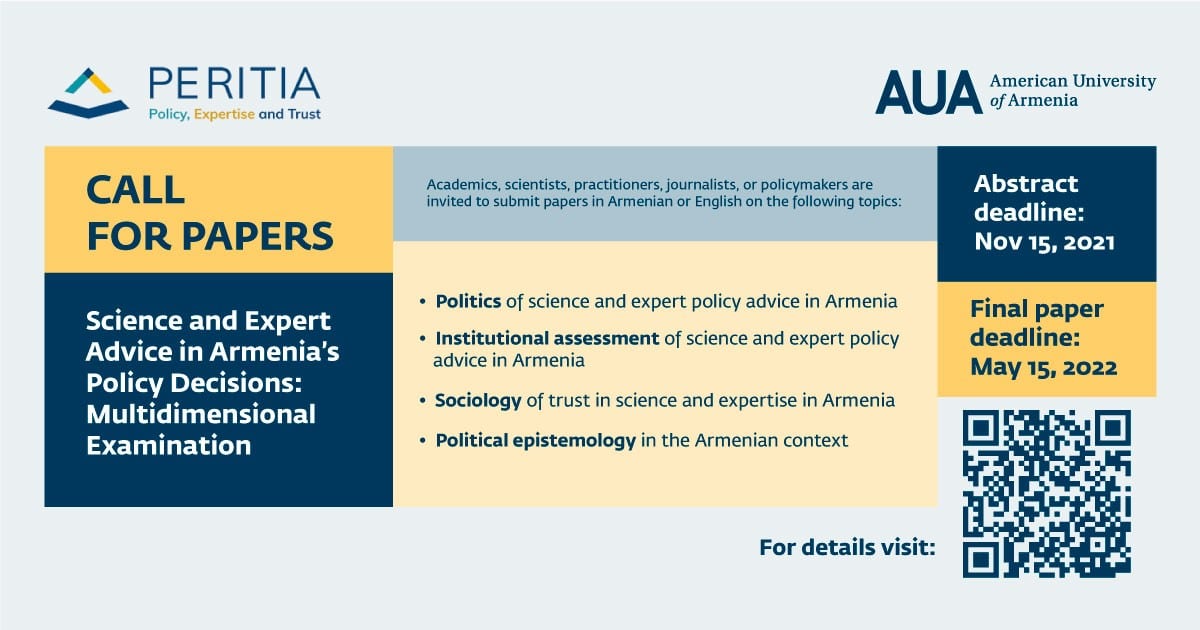 Science and Expert Advice in Armenia’s Policy Decisions