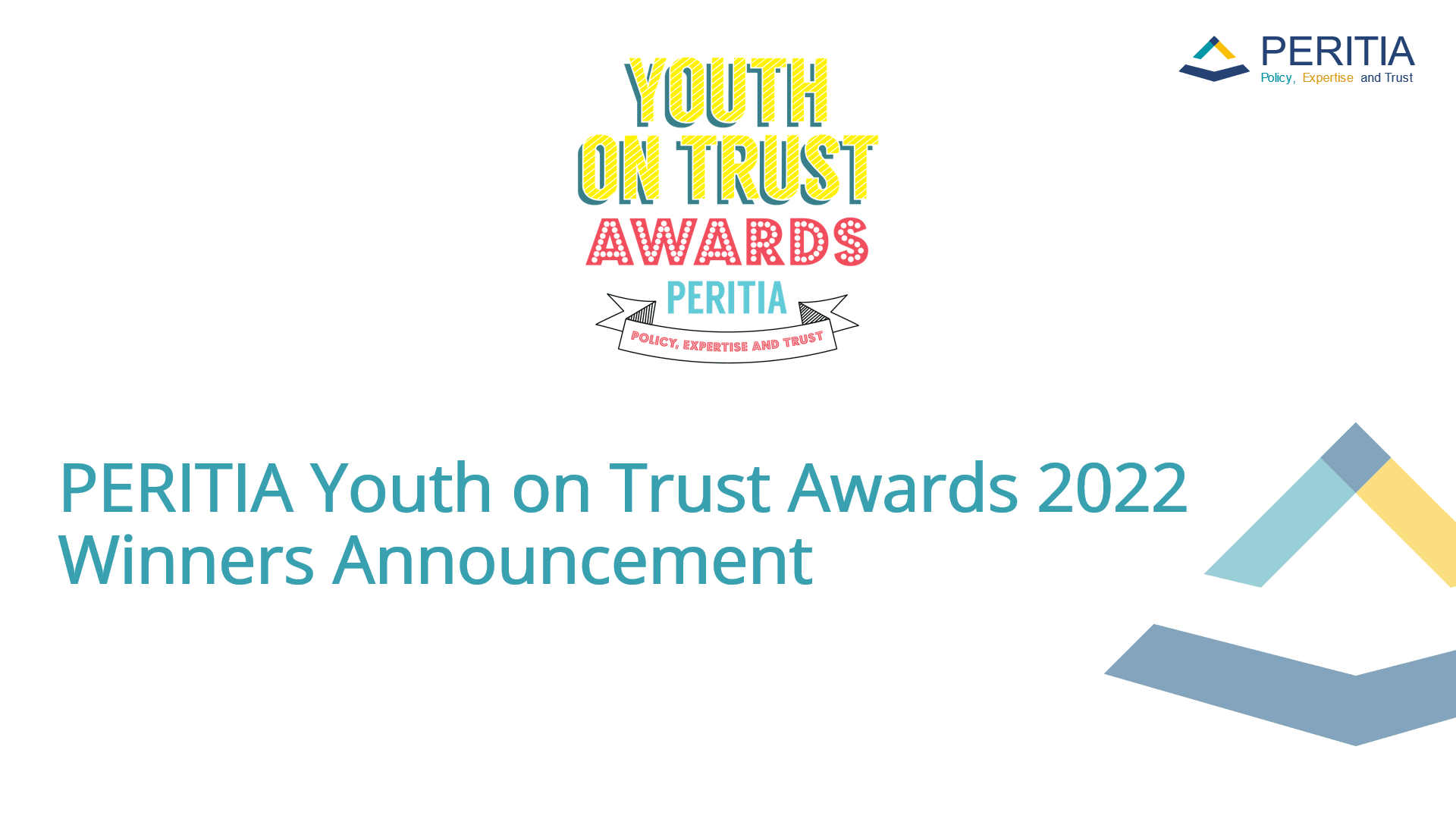Congratulations to the Winners of the Youth on Trust Awards!